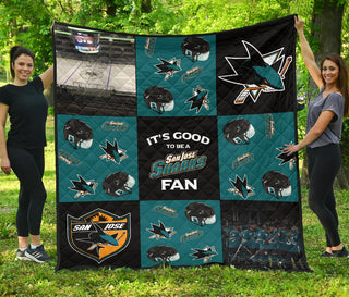 It's Good To Be A San Jose Sharks Fan Quilt Shop
