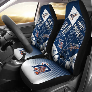 Pride Flag of Pro Detroit Tigers Car Seat Covers