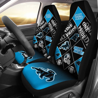 Pride Flag of Pro Carolina Panthers Car Seat Covers