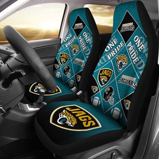 Pride Flag of Pro Jacksonville Jaguars Car Seat Covers