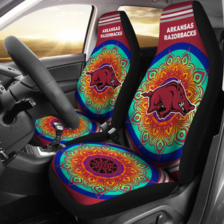 Magical And Vibrant Arkansas Razorbacks Car Seat Covers