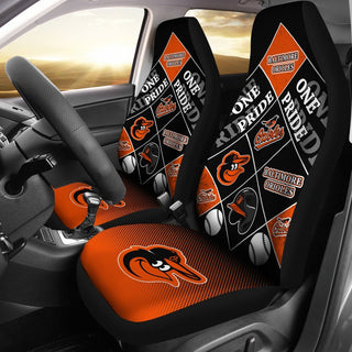 Pride Flag of Pro Baltimore Orioles Car Seat Covers