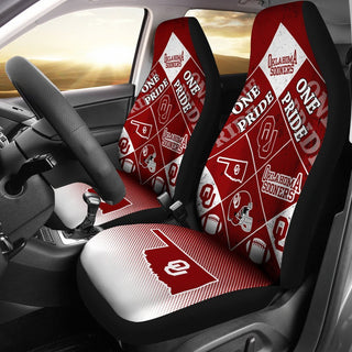 Pride Flag of Pro Oklahoma Sooners Car Seat Covers