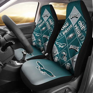 Pride Flag of Pro Philadelphia Eagles Car Seat Covers