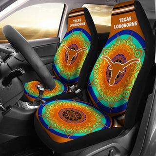 Magical And Vibrant Texas Longhorns Car Seat Covers
