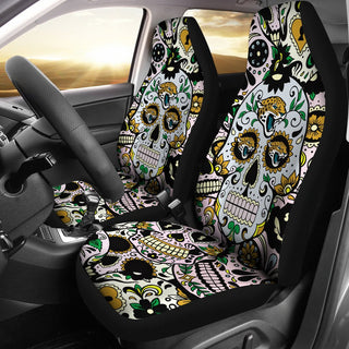 Colorful Skull Jacksonville Jaguars Car Seat Covers