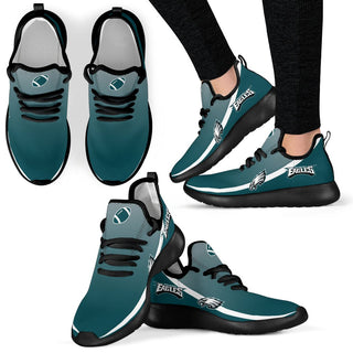 Style Top Logo Philadelphia Eagles Mesh Knit Sneakers