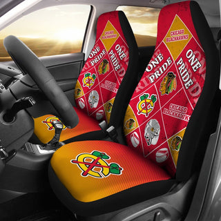 Pride Flag of Pro Chicago Blackhawks Car Seat Covers