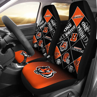 Pride Flag of Pro Cincinnati Bengals Car Seat Covers