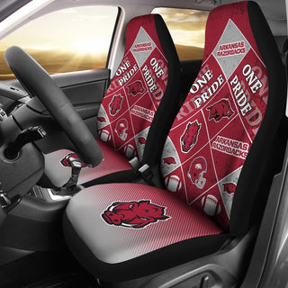 Pride Flag of Pro Arkansas Razorbacks Car Seat Covers