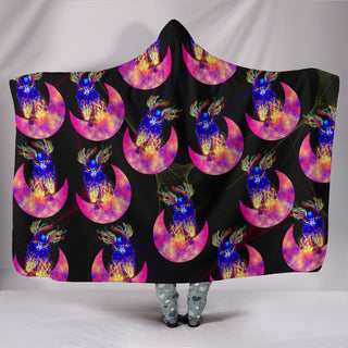 Electronic Owl Hooded Blankets