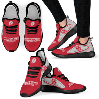 Colorful React Houston Cougars Mesh Knit Sneakers