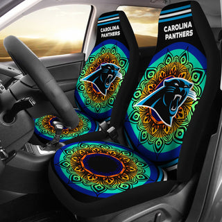 Magical And Vibrant Carolina Panthers Car Seat Covers