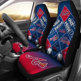 Pride Flag of Pro Atlanta Braves Car Seat Covers