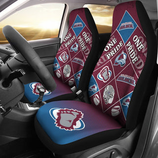 Pride Flag of Pro Colorado Avalanche Car Seat Covers