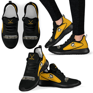 Colorful React Pittsburgh Penguins Mesh Knit Sneakers