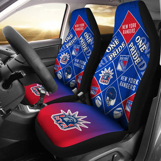 Pride Flag of Pro New York Rangers Car Seat Covers