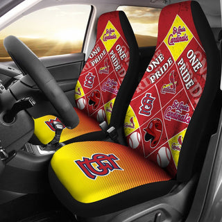 Pride Flag of Pro St. Louis Cardinals Car Seat Covers