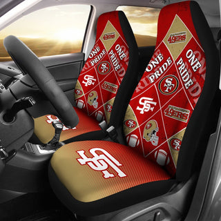 Pride Flag of Pro San Francisco 49ers Car Seat Covers