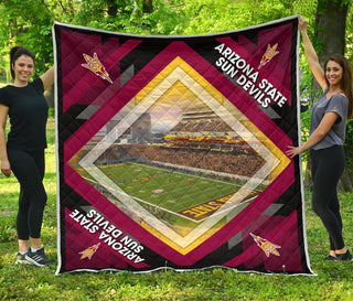 Pro Arizona State Sun Devils Stadium Quilt For Fan