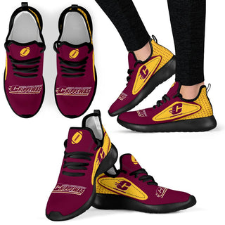 Colorful React Central Michigan Chippewas Mesh Knit Sneakers