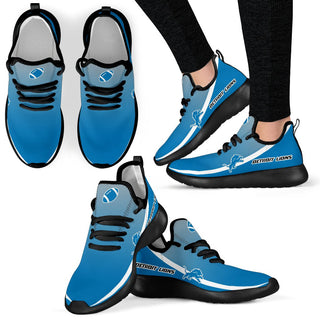 Style Top Logo Detroit Lions Mesh Knit Sneakers