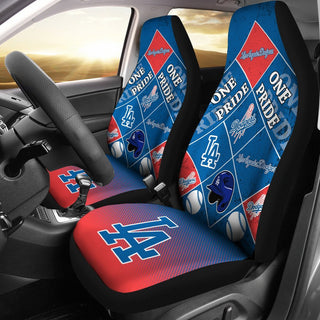Pride Flag of Pro Los Angeles Dodgers Car Seat Covers