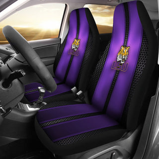 Incredible Line Pattern LSU Tigers Logo Car Seat Covers