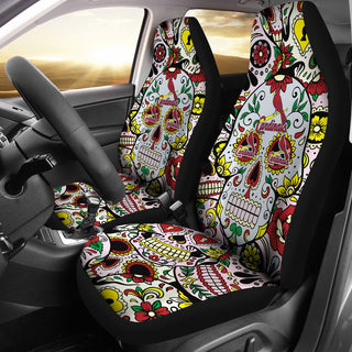 Colorful Skull St. Louis Cardinals Car Seat Covers
