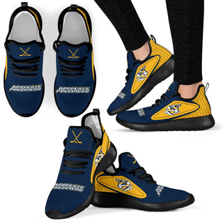 Colorful React Nashville Predators Mesh Knit Sneakers