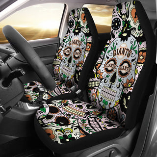 Colorful Skull San Francisco Giants Car Seat Covers
