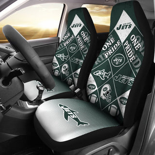 Pride Flag of Pro New York Jets Car Seat Covers