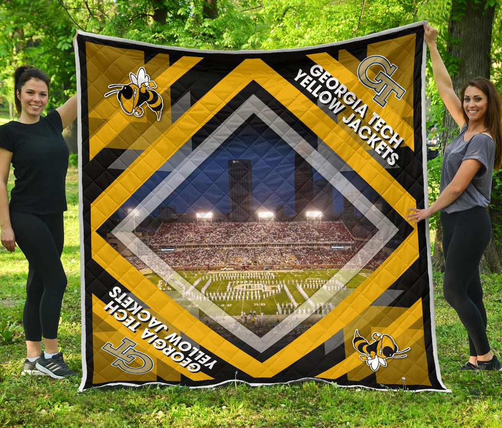 Pro Georgia Tech Yellow Jackets Stadium Quilt For Fan