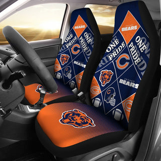 Pride Flag of Pro Chicago Bears Car Seat Covers