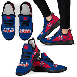 Colorful React Chicago Cubs Mesh Knit Sneakers