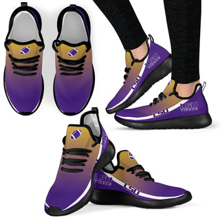 Style Top Logo LSU Tigers Mesh Knit Sneakers