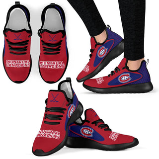 Colorful React Montreal Canadiens Mesh Knit Sneakers