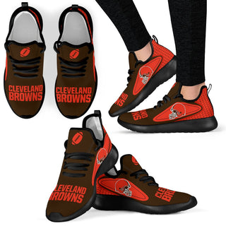 Colorful React Cleveland Browns Mesh Knit Sneakers