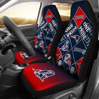 Pride Flag of Pro New England Patriots Car Seat Covers