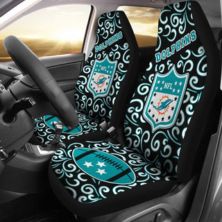Awesome Artist SUV Miami Dolphins Seat Covers Sets For Car