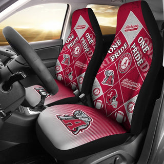 Pride Flag of Pro Alabama Crimson Tide Car Seat Covers