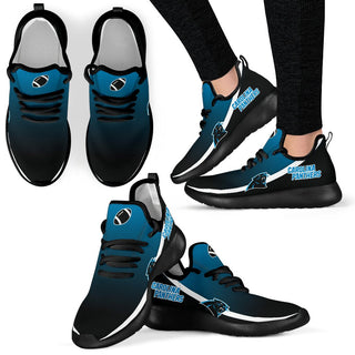 Style Top Logo Carolina Panthers Mesh Knit Sneakers