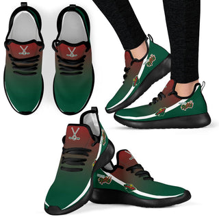 Style Top Logo Minnesota Wild Mesh Knit Sneakers