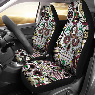 Colorful Skull Florida State Seminoles Car Seat Covers