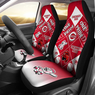 Pride Flag of Pro Cincinnati Reds Car Seat Covers