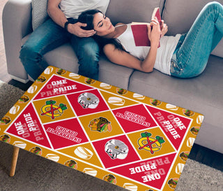 Pride Flag Chicago Blackhawks Coffee Table