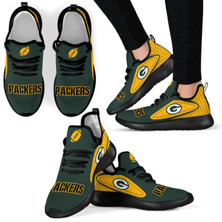 Colorful React Green Bay Packers Mesh Knit Sneakers