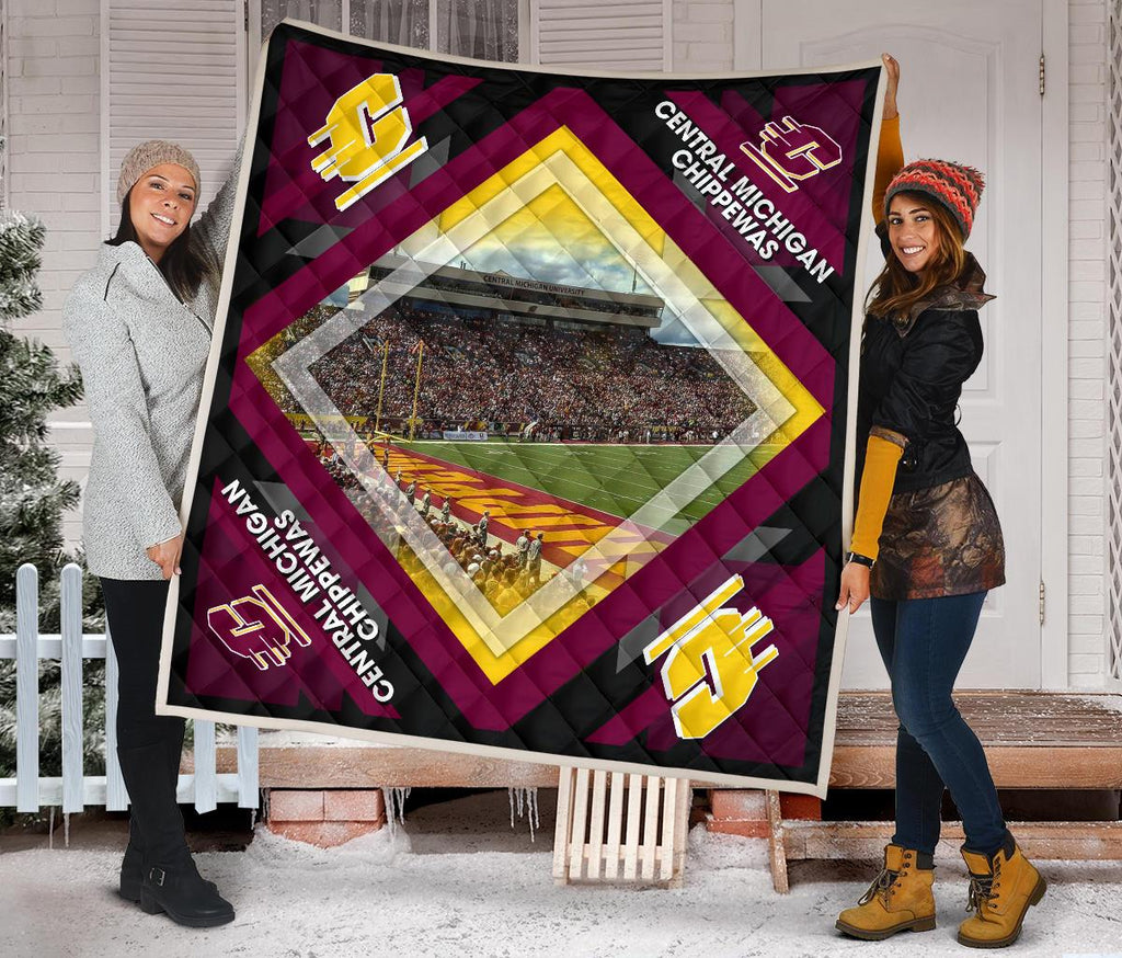 Pro Central Michigan Chippewas Stadium Quilt For Fan