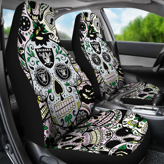 Processing Party Skull Oakland Raiders Car Seat Covers
