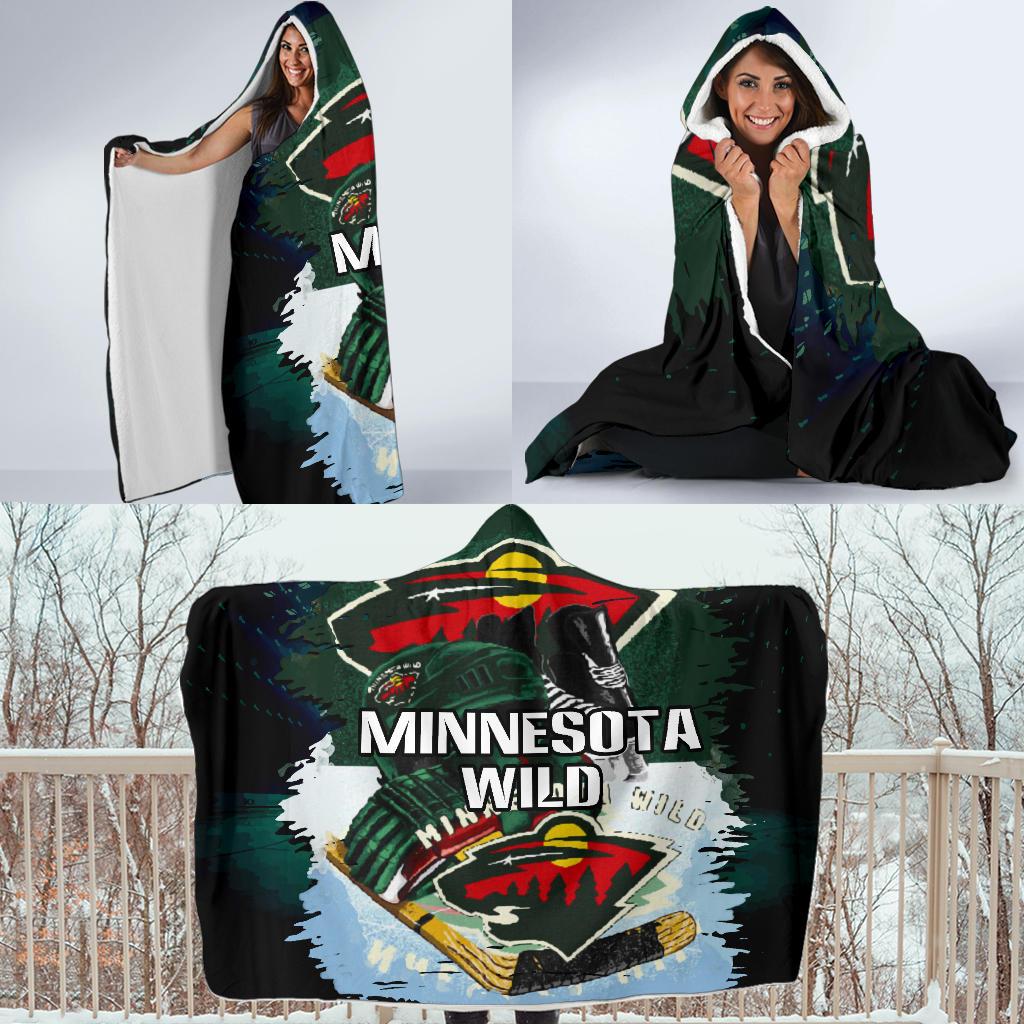 Pro Shop Minnesota Wild Home Field Advantage Hooded Blanket